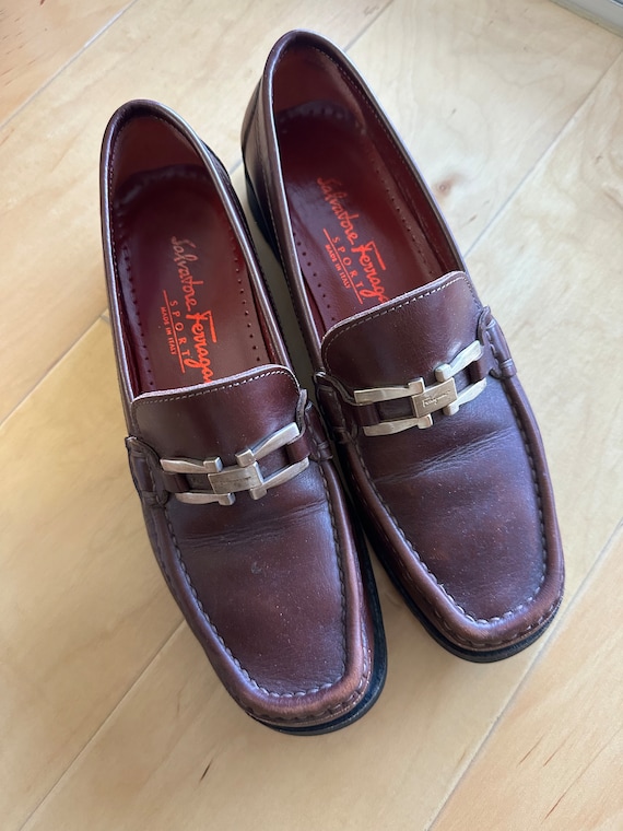 Salvatore Ferragamo Black Vintage lug sole loafer