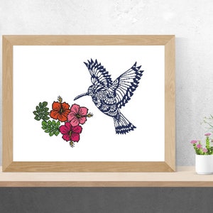 HUMMINGBIRD cross stitch pattern