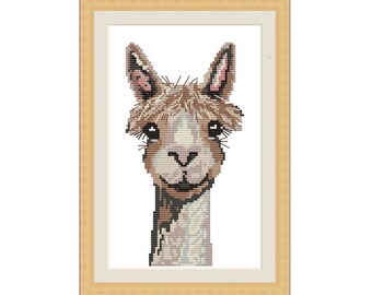 Llama cross stitch | Etsy