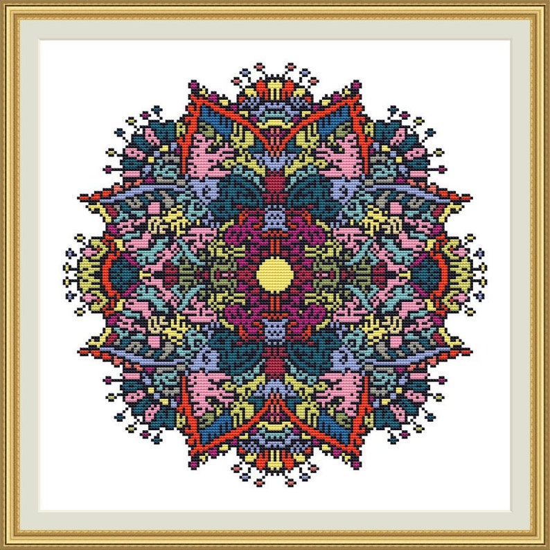 Download Mandala Cross Stitch Pattern