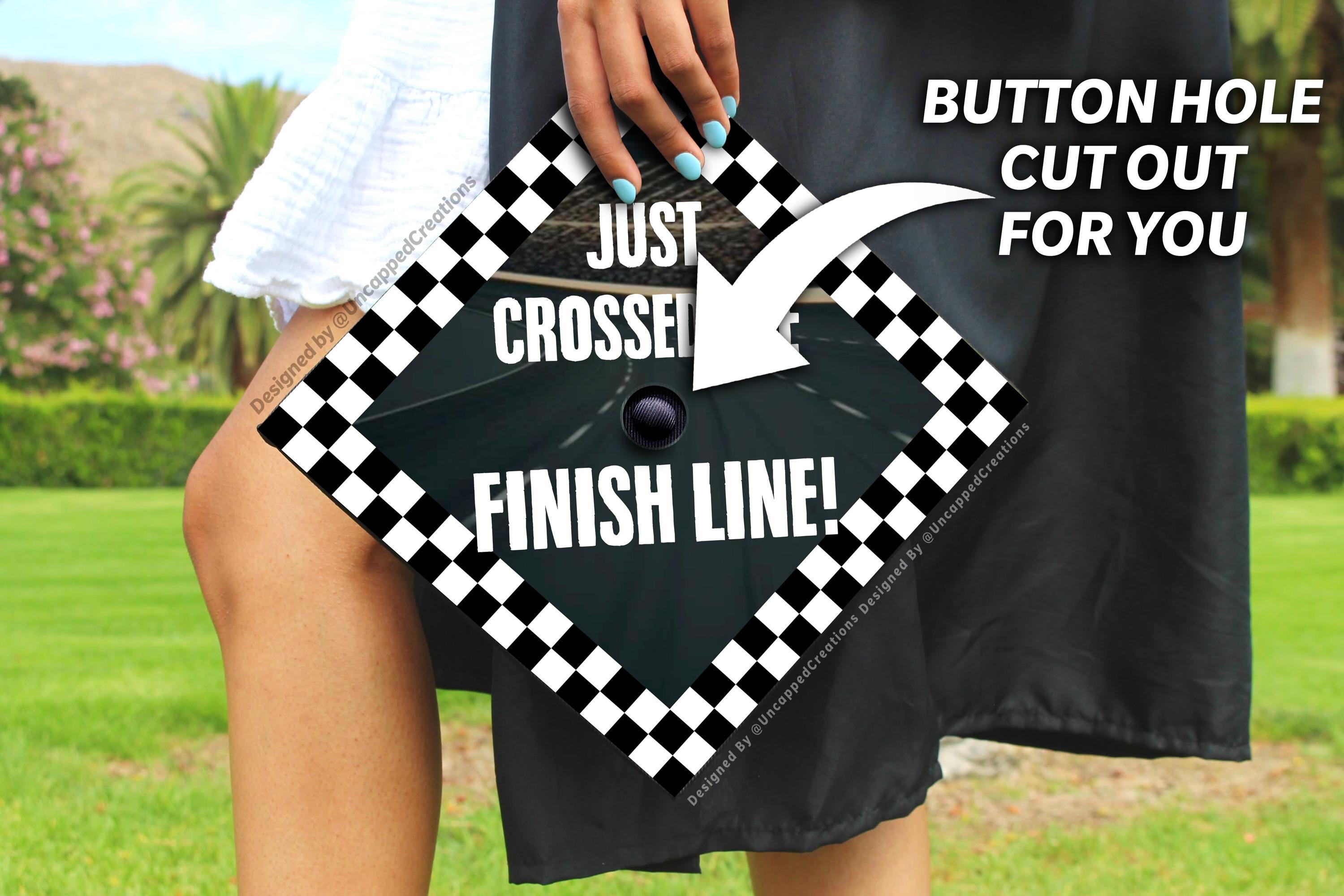Race Car Graduation Cap | PRINTED Grad Cap Topper | Last Minute ...