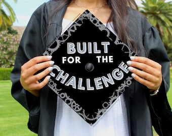 Engineering Graduation Cap | PRINTED Grad Cap Topper | mechanical engineer grad cap, simple grad cap, guy graduation caps, engineer major