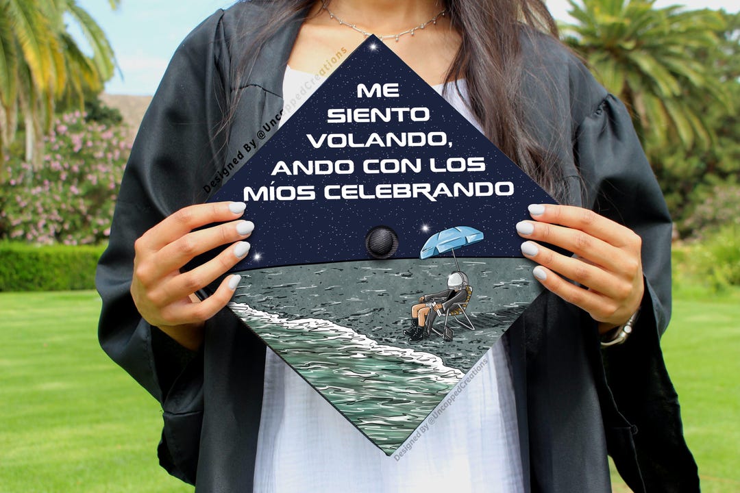 Rauw Alejandro Graduation Cap | PRINTED Grad Cap Topper | Last Minute ...