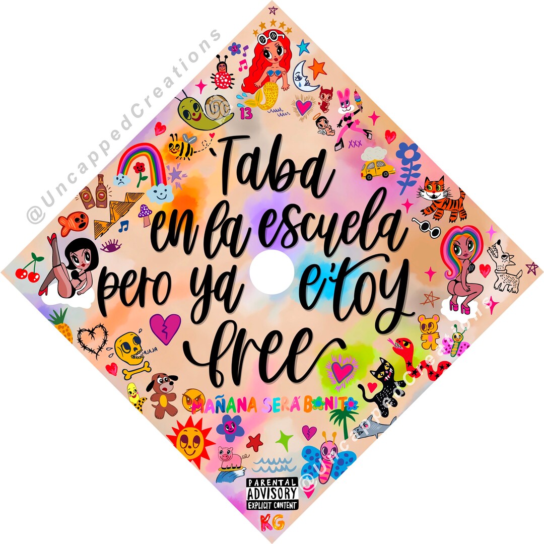 Karol G Grad Cap Design CARDSTOCK Graduation Cap Design Etsy