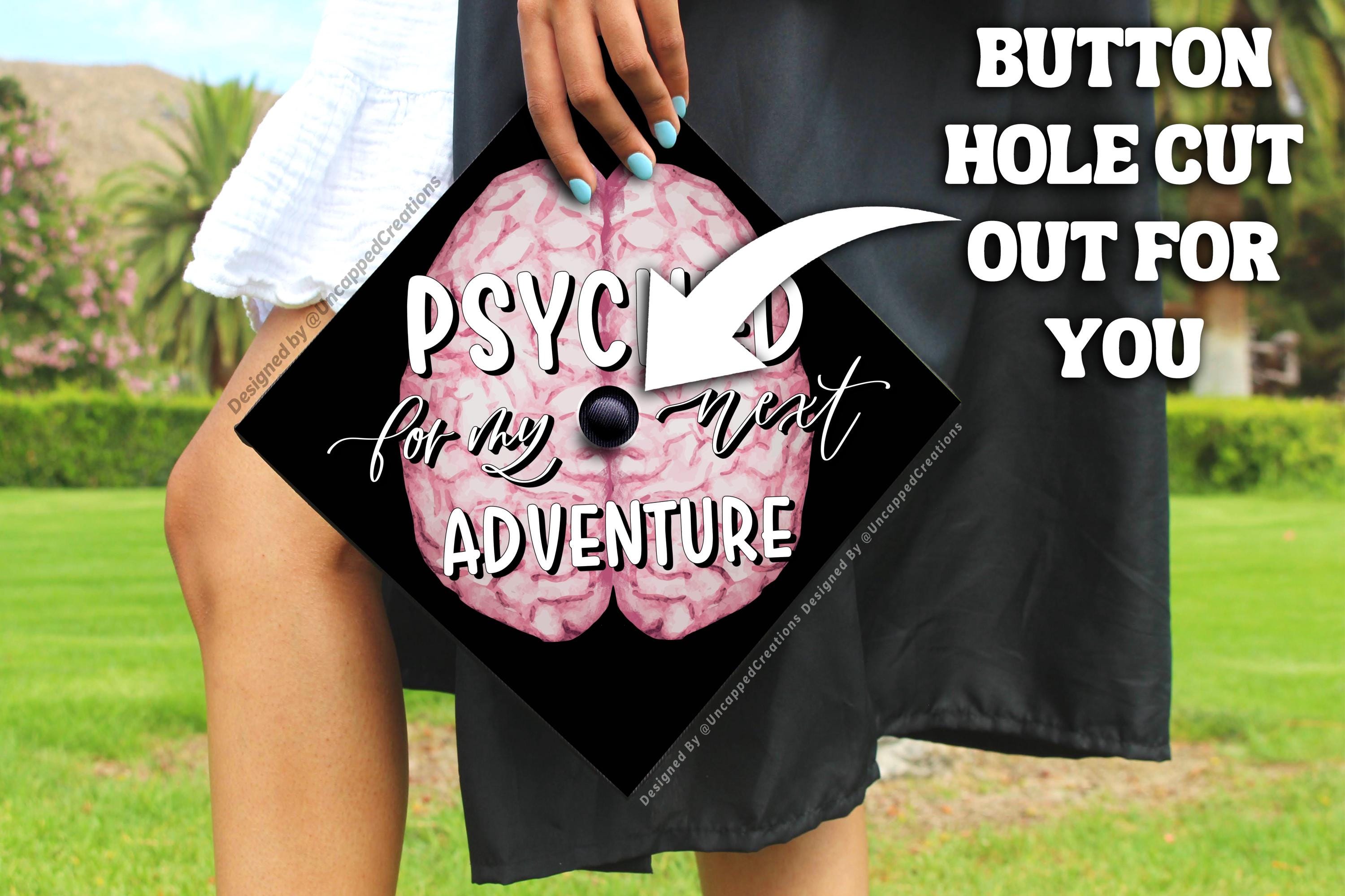 Psychology Graduation Cap | PRINTED Grad Cap Topper | Last Minute ...