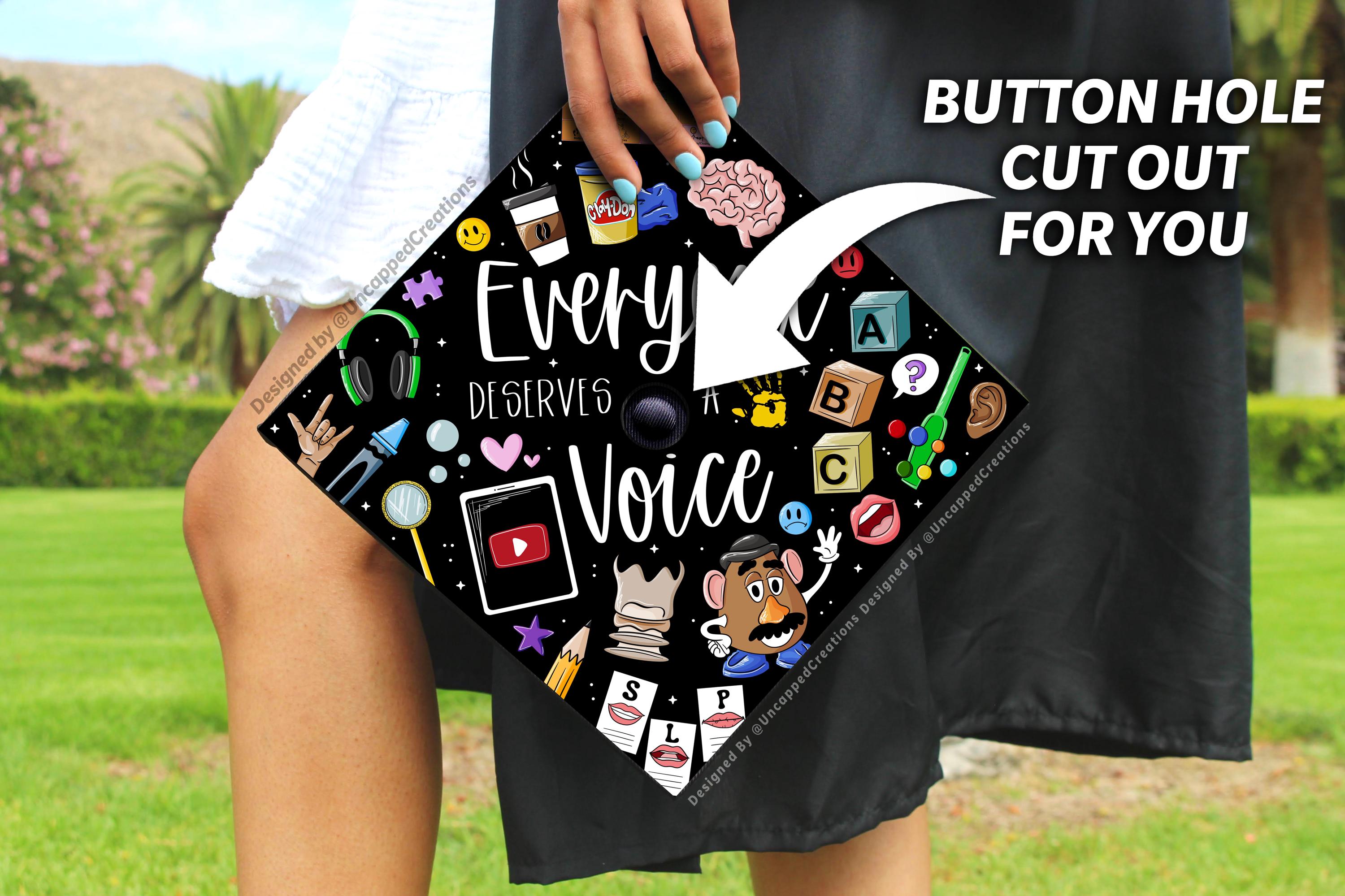 Slp Grad Cap SLP Graduation Cap | PRINTED Grad Cap Topper | Last Minute Graduation ...