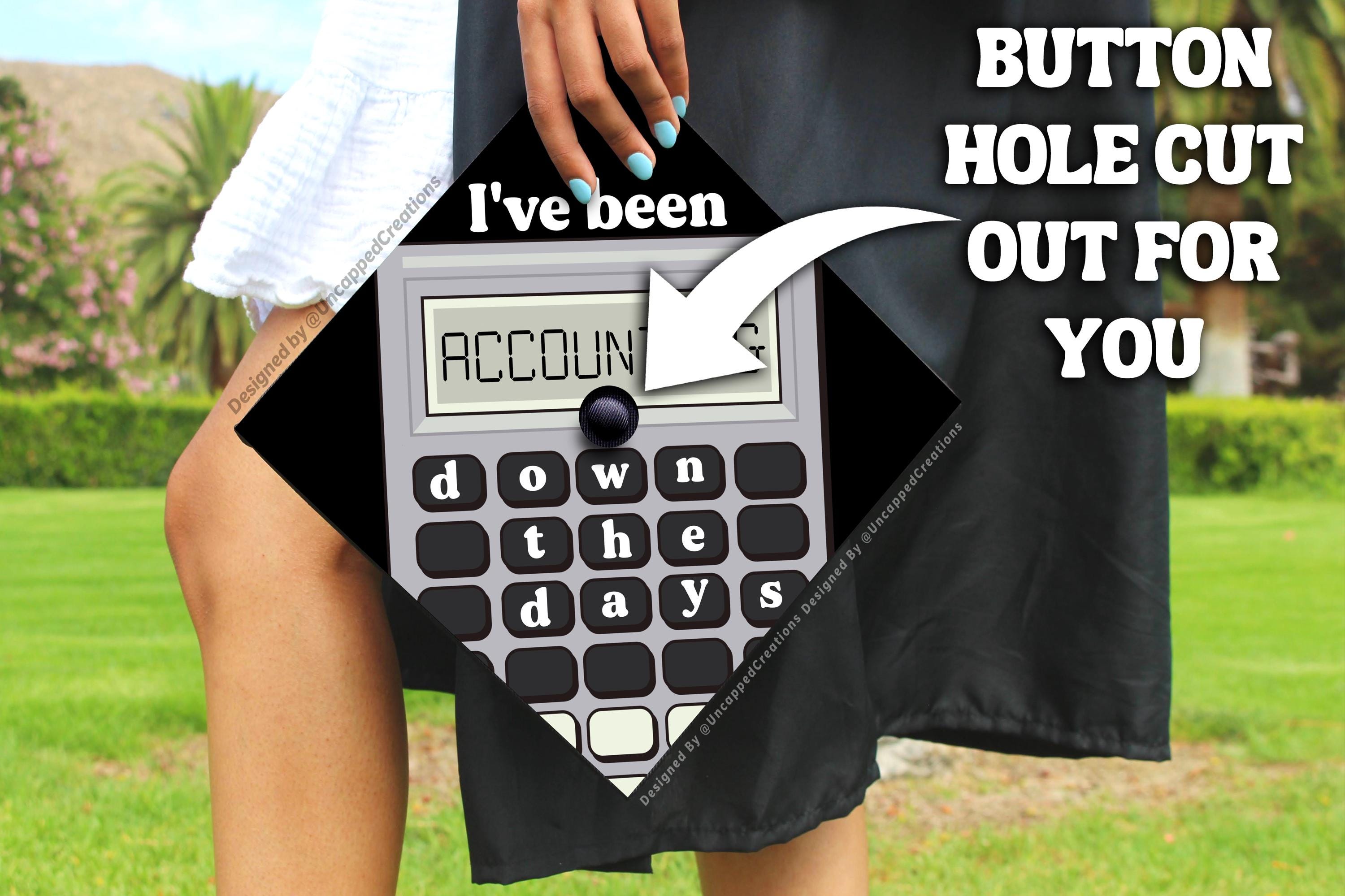 Accounting Graduation Cap | PRINTED Grad Cap Topper | Last Minute ...