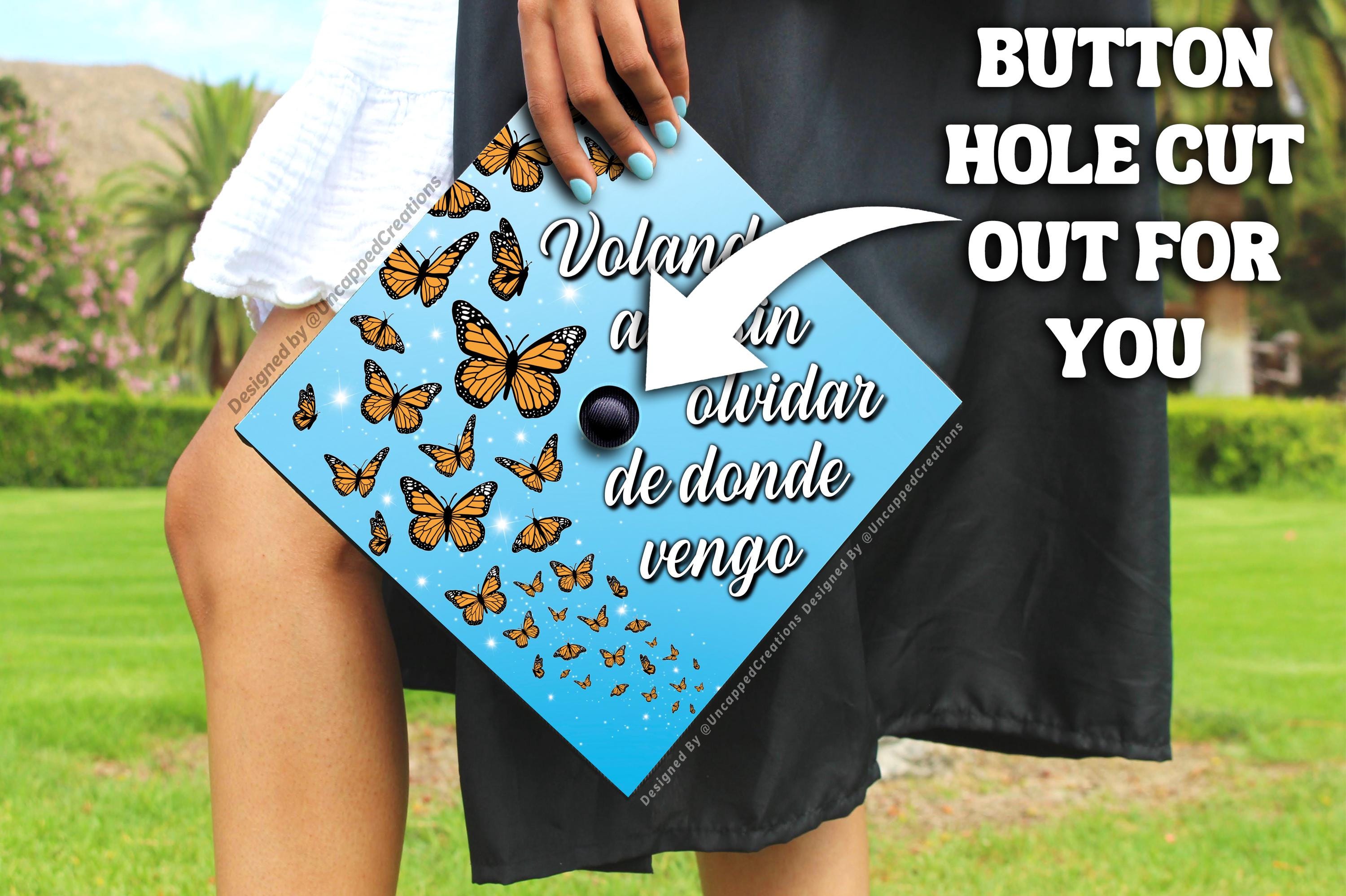 Monarch Butterfly Graduation Cap | PRINTED Grad Cap Topper | Last ...