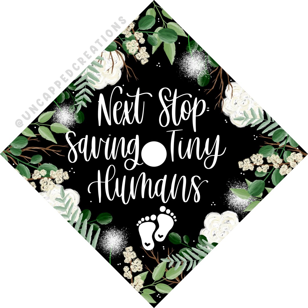 Peds Nurse Grad Cap Design CARDSTOCK Graduation Cap Design Etsy