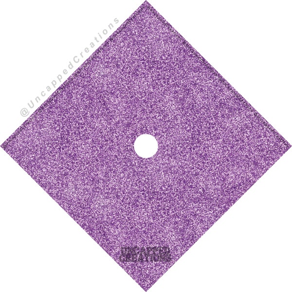 Lavender Glitter CARDSTOCK for Grad Cap | BLANK Template | glitter grad cap, diy grad cap, how to design your grad cap, trendy grad cap