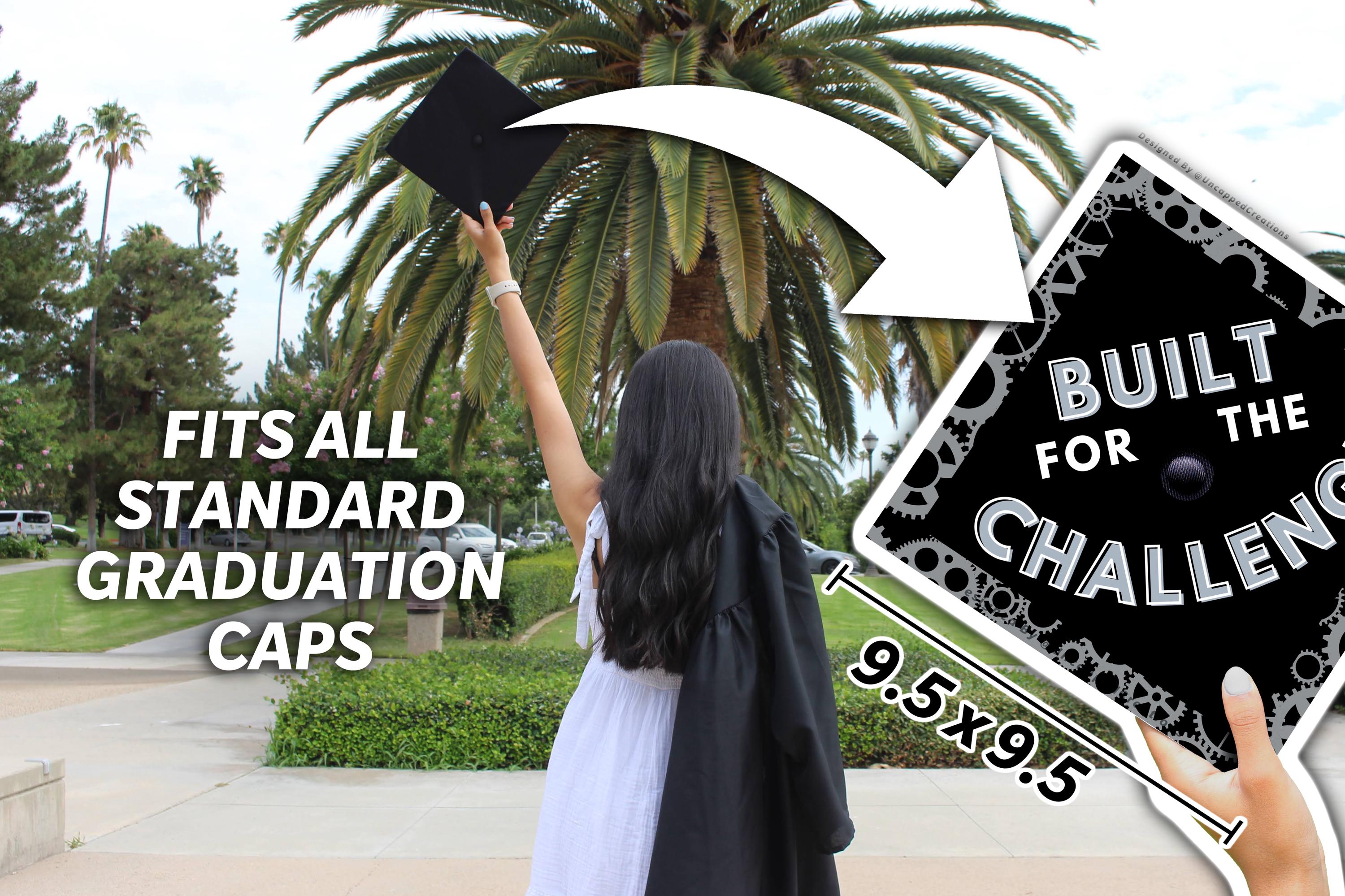 Engineering Grad Caps Engineering Graduation Cap | PRINTED Grad Cap Topper | Mechanical ...