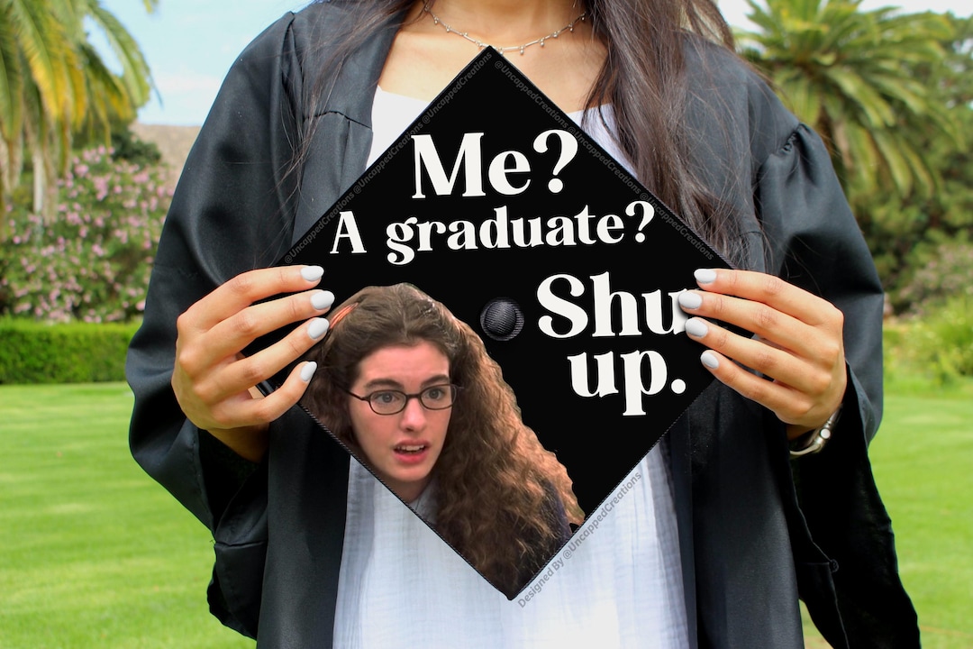 Princess Grad Cap Design | CARDSTOCK Printed Cap Topper | Movie Grad ...