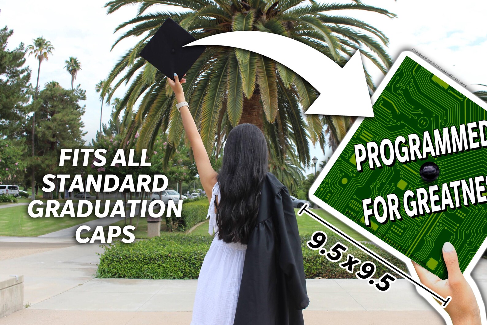 Engineer Graduation Cap Engineering Graduation Cap |PRINTED Grad Cap Topper | Last Minute ...