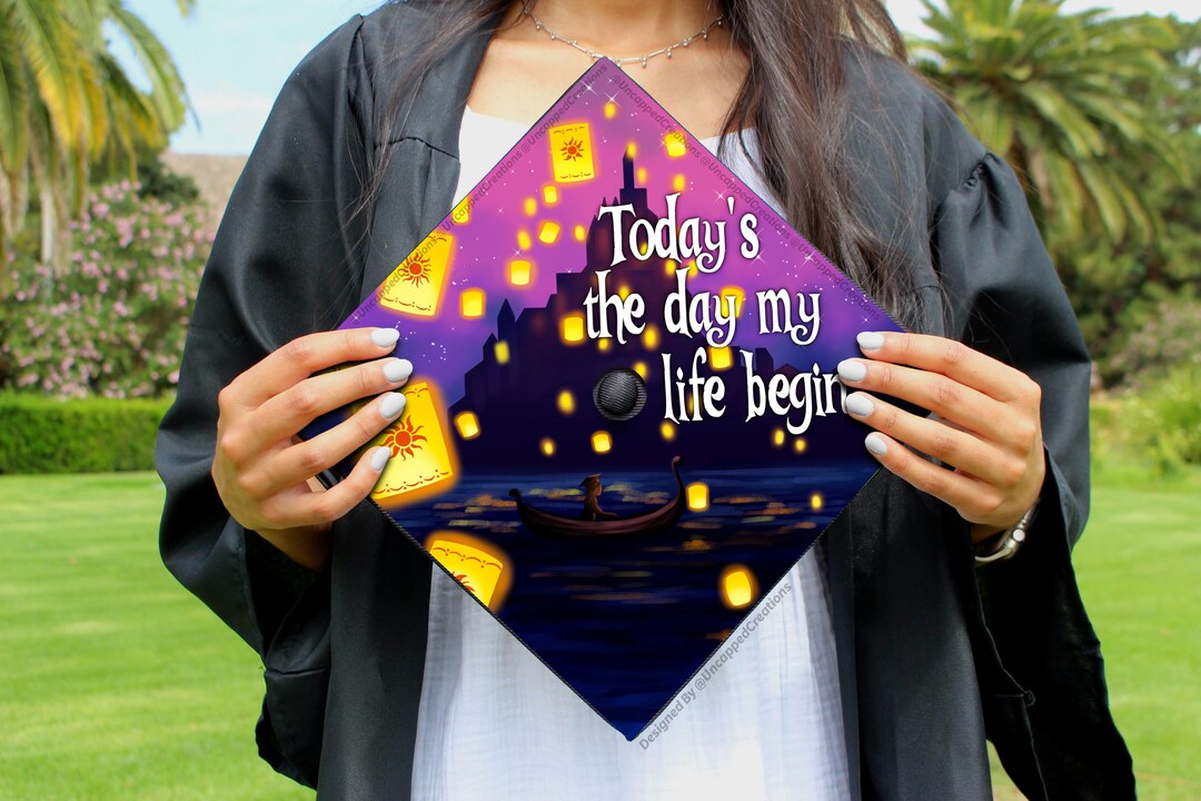 Lantern Graduation Cap | PRINTED Grad Cap Topper | Last Minute ...