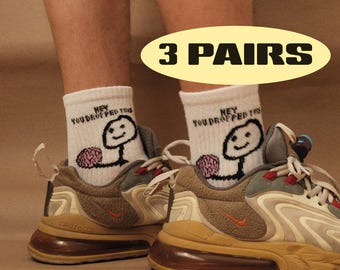 You Dropped Your Brain Socks (3 Pairs Pack)