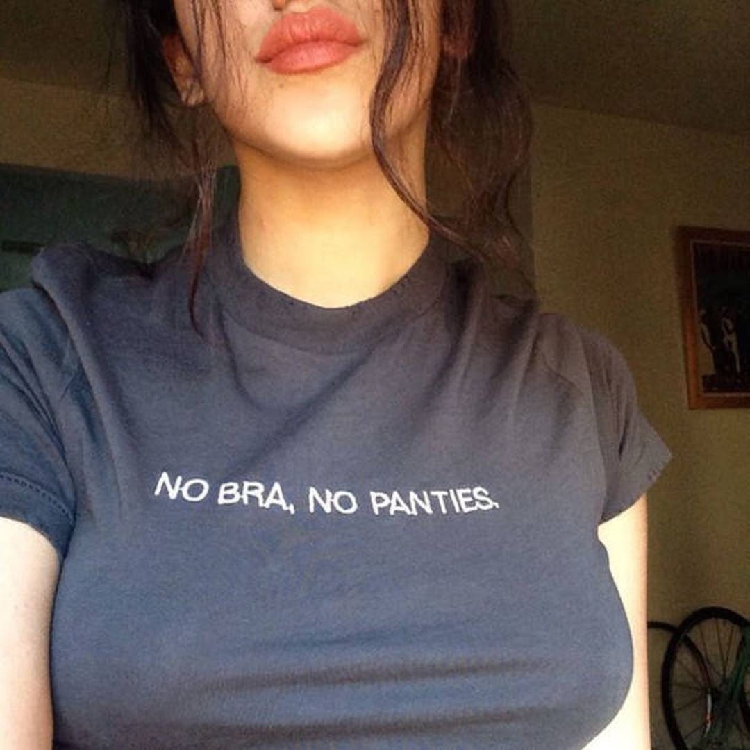 No Bra No Panties T-shirt photo