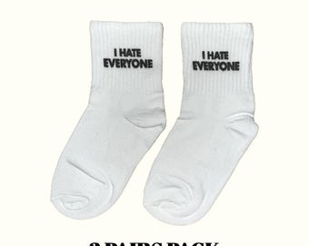 I Hate Everyone Socks (3 Pairs Pack)