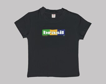 Brasil v2 Baby Tee Crop Top Shirt