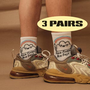 Have A Fucking Nice Day Socks (3 Pairs Pack)