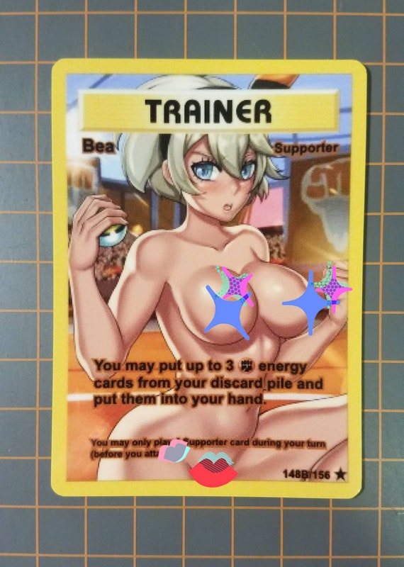 Custom Fan Made Pokemon Card Bea Sexy V1