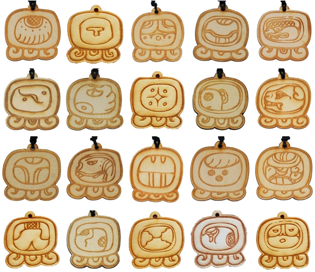 ELIGE EL TUYO Amuleto Nagual Tzolkin Maya, Calendario Maya