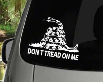 Don't Tread On Me Decal, Car, Laptop, Phone, Window, Bumper Sticker /Multiple Colors