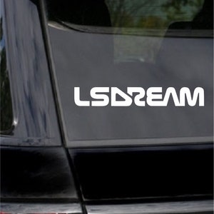 LSDream DJ Vinyl Decal, EDM, Car, Laptop, Phone, Window, Bumper Sticker,Rave,Music /Multiple Colors