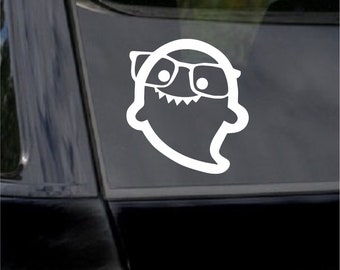 Hi Im Ghost DJ Vinyl Decal, EDM, Car, Laptop, Phone, Window, Bumper Sticker,Rave,Music /Multiple Colors