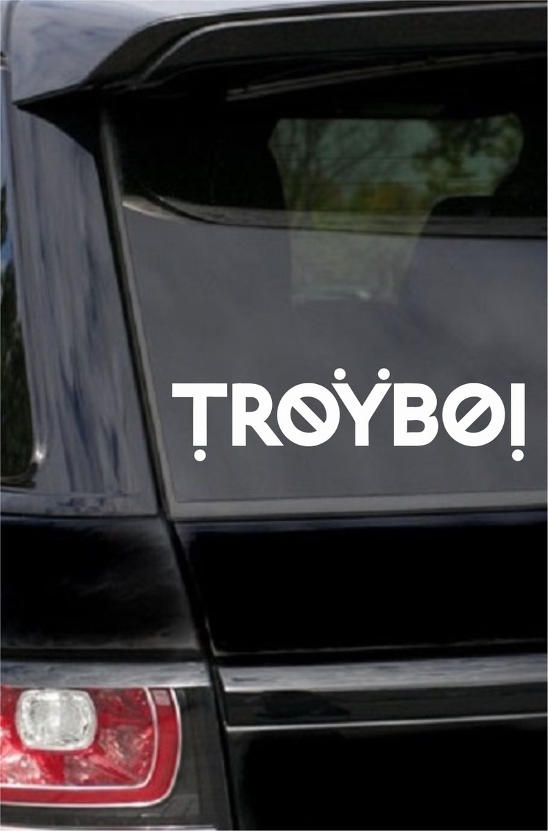 Troyboi Vinyl Decal, EDM, Car, Laptop, Phone, Window, Bumper Sticker,Rave,Music /Multiple Colors image 1