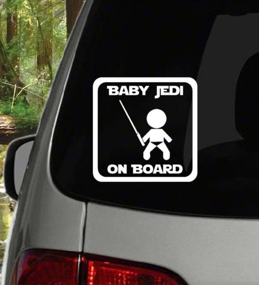 Baby Jedi on Board Decal /multiple Colors Etsy