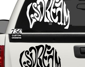 LSDREAM Vinyl Decal, EDM, Car, Laptop, Phone, Window, Bumper Sticker,Rave,Music /Multiple Colors