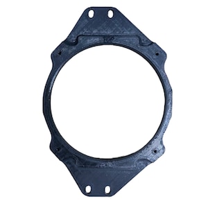 May include: Black plastic speaker mounting ring with four mounting holes.