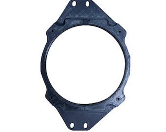May include: Black plastic speaker mounting ring with four mounting holes.