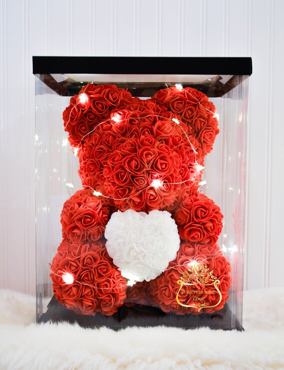 lovely roses teddy bear