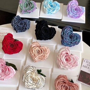 Eternal Heart Forever Roses Mirror Acrylic Gift Box - Etsy