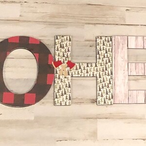 Lumberjack Themed Nursery Letters - Etsy