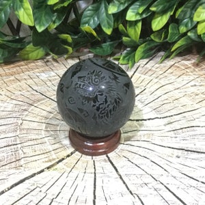 Gegraveerde obsidiaanbol