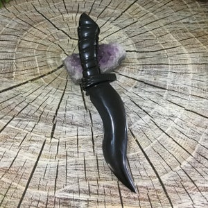 ÚNICO Espada  de obsidiana de copo de nieve , abre  cartas de obsidiana grande, regalo para él