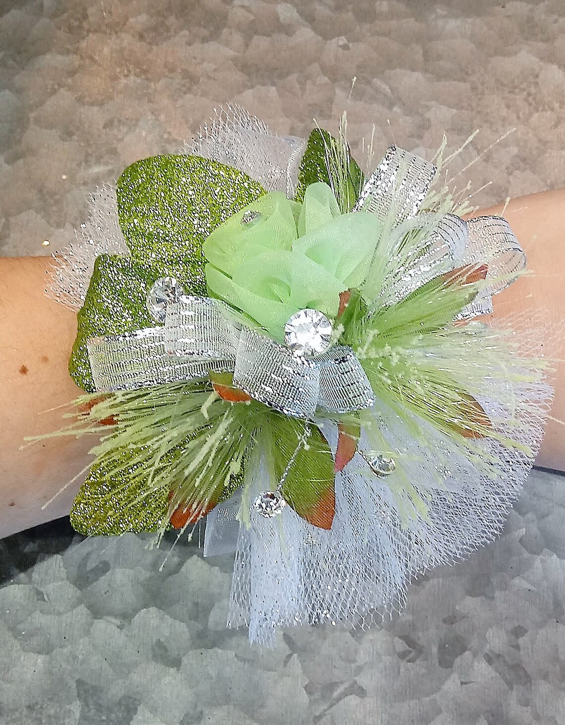 Lime Green Corsage Lime Green Rose Boutonniere Lime Prom Etsy