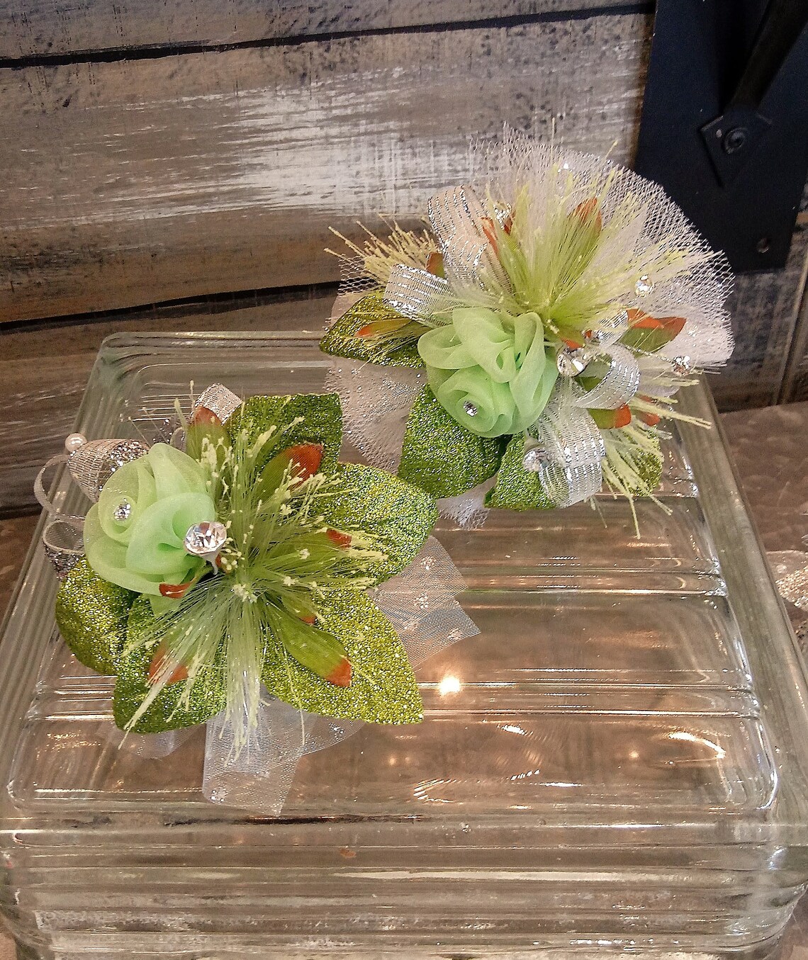 Lime Green Corsage Lime Green Rose Boutonniere Lime Prom Etsy