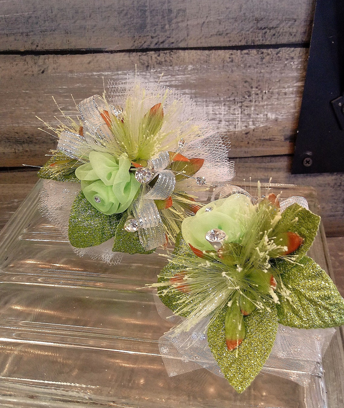 Lime Green Corsage Lime Green Rose Boutonniere Lime Prom Etsy