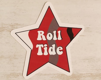 Alabama Roll Tide Star Sticker | Weatherproof Decal
