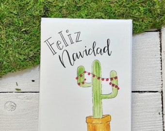 Feliz Navidad Cactus Card