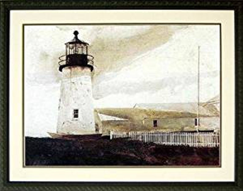 Framed Andrew Wyeth Print Easterly Lighthouse Etsy