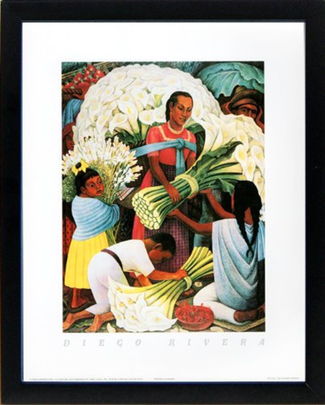 Diego Rivera Set of 3 Framed Art Prints Custom Framed Etsy