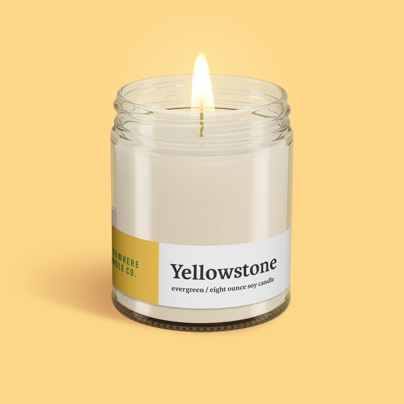 Yellowstone National Park Evergreen Handmade Soy Candle Etsy