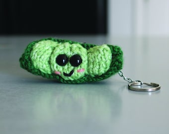 Handmade Polly Pea Pod Plushy: Keychain/Magnet/Christmas Ornament
