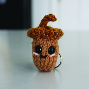 Miniature Knit Andy The Acorn Plushy Keychain/Magnet/Christmas Ornament Camping/Hiking/Campfire/Outdoors/Hiking Trailswith FREE Shipping