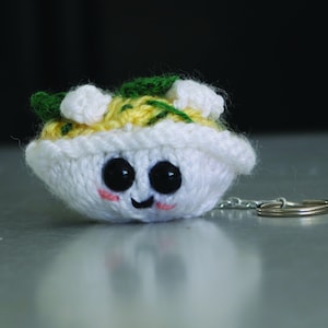 Miniature Knit Mia the Misso Soup Plushy Keychain/Magnet/Christmas Ornament with FREE Shipping