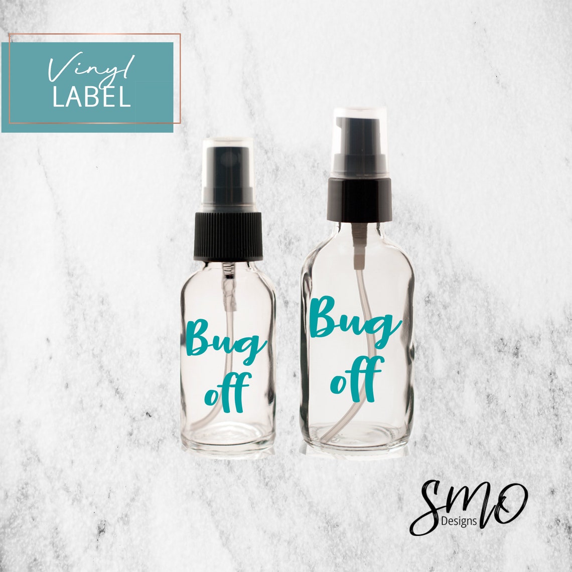 Bug off label DIY bug spray label essential oils label 1 oz Etsy